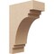 Ekena Millwork 8"W x 16"D x 24"H Classic Pescadero Rough Cedar Woodgrain TimberThane Corbel, Primed Tan CORUR08X16X24PECRCPR - alternate 1